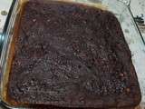 Brownie base de banana y manzana