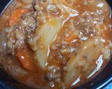A picture of step 6 of Hamburger Stew with Bread and Butter Foldovers.