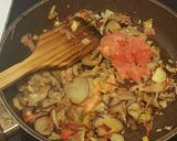 Foto del paso 6 de la receta: Risotto Funghi Porcini, vegetales y ave con toque de queso azul