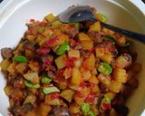 Foto langkah ke 4 dari resep Sambal goreng kentang ati petai.