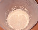 A picture of step 1 of Milk Pan Amasado (Chilean Country Bread).