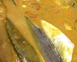A picture of step 8 of Rabbit fish curry / safi fish.