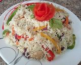 A picture of step 9 of Chinese Chicken fried Rice.