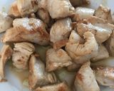 Foto del paso 3 de la receta: Spaghetti con ajos tiernos, champiñón y pollo