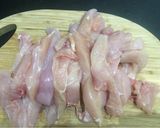 Une image de l'étape 2 de Potimarron farci au poulet, fèves et châtaignes - LRQDO.