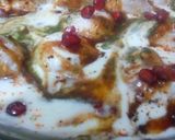 A picture of step 9 of Dahi bhalla.
