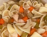 A picture of step 3 of Crock Pot Chicken Noodle or Rice Soup.
