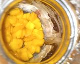 A picture of step 2 of Mango oreo shake🍷مینگو اوریو شیک🍷.