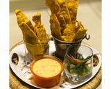 A picture of step 6 of Gujarati: Fafda-Basundi (Mango).