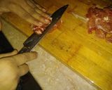 A picture of step 1 of Beef chilli.