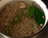 Foto del paso 1 de la receta: Lentejas a las “finas hierbas” con huevo poche