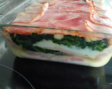 Foto del paso 7 de la receta: Pastel de puré de patatas con espinacas, lacón y bacon 