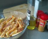 Foto del paso 1 de la receta: Patatas especiadas con huevo poché