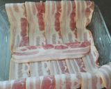 Foto del paso 3 de la receta: Pastel de puré de patatas con espinacas, lacón y bacon 