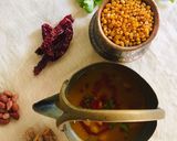 A picture of step 3 of Gujarati bamni dal.