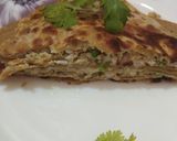 A picture of step 2 of Italian cheese paratha.