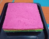 Foto langkah ke 6 dari resep Rainbow cake 4 telur.
