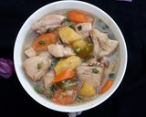 A picture of step 5 of Potato and Chicken Soup.