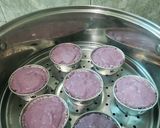 Foto langkah ke 4 dari resep Bolu Kukus Mekar Ubi Ungu.
