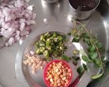 A picture of step 2 of Bun Dosa Kerala Style with Chutney.
