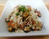 Foto del paso 2 de la receta: Arroz con choritos y camarones