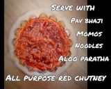 A picture of step 5 of Spicy red chutney.