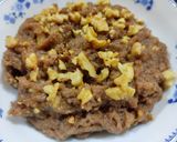 A picture of step 4 of Sapodilla walnut halwa.