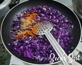 A picture of step 2 of Purple Cabbage with Dill.