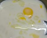 A picture of step 5 of Caramel Egg pudding.