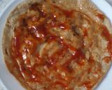 A picture of step 2 of Jeera masala aloo sprouts roti roll.