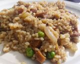Foto del paso 4 de la receta: Arrocito vegano con panceta y arvejas frescas