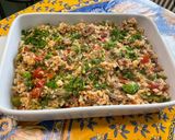 Une image de l'étape 21 de Riz à l’agneau, tomates, poivron, citron et épices.