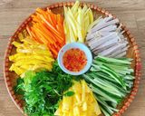 Hình bước làm 1 của món Phở cuốn