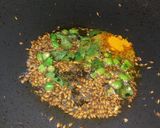 A picture of step 2 of Cabbage sabji.