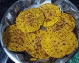 A picture of step 6 of Multigrain Mint Khakhra.