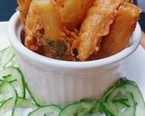 A picture of step 2 of Masala fries.