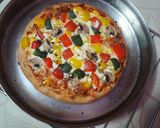 चीज़ बर्स्ट आटा पिज़्ज़ा (Cheese Burst Atta Pizza recipe in Hindi) रेसिपी चरण 16 फोटो