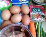Foto langkah ke 1 dari resep Telur gulung isi sayuran.