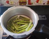 A picture of step 1 of Drumstick Besan Sabji.