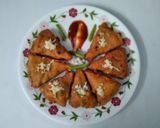 A picture of step 15 of Lauki-Chhupi Leftover Roti Pakodas.