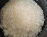 A picture of step 1 of Pakhala Bhat.