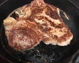 A picture of step 3 of Pan Seared T-Bone Steak.