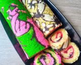 Foto langkah ke 12 dari resep Bolu Gulung Motif.