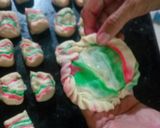 A picture of step 9 of Khoya malai khaja.
