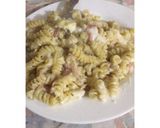 Foto del paso 4 de la receta: Fideos tirabuzones con salsa blanca y jamón 🍝🍜