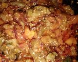 A picture of step 3 of Baingan (brinjal) ka bharta.