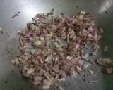 A picture of step 7 of Baingan bharta (smoked eggplant with spices).
