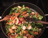 A picture of step 4 of Honey garlic stir fry chicken.
