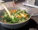 Foto del paso 3 de la receta Crema de Verduras con Albóndigas de Espinacas (con un toque de yogur cremoso de oveja)