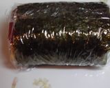 A picture of step 7 of Our Family’s Pork and Egg Onigiri.